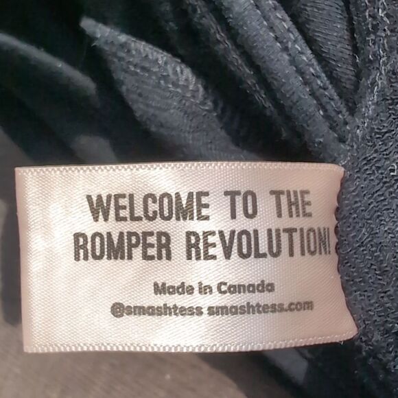 Smash + Tess Black Aria Double V-Neck Romper Jumpsuit S - Picture 15 of 16